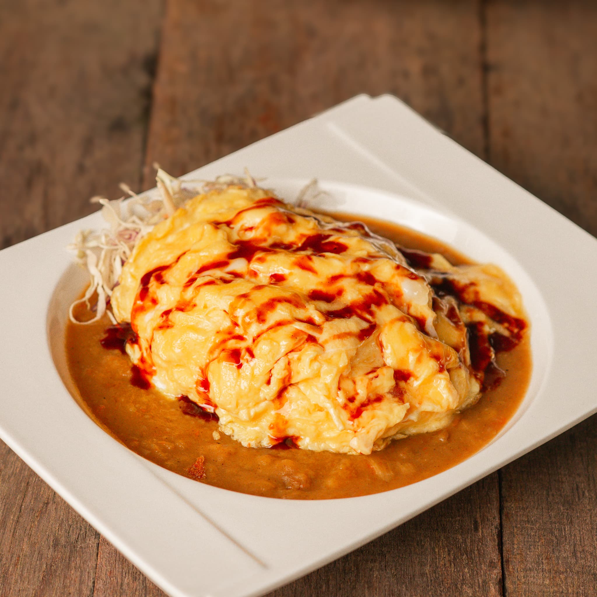 ข้าวแกงกะหรี่ ไข่ข้น