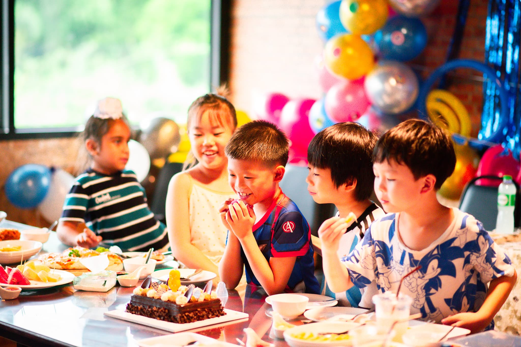 Kids celebrating birthday